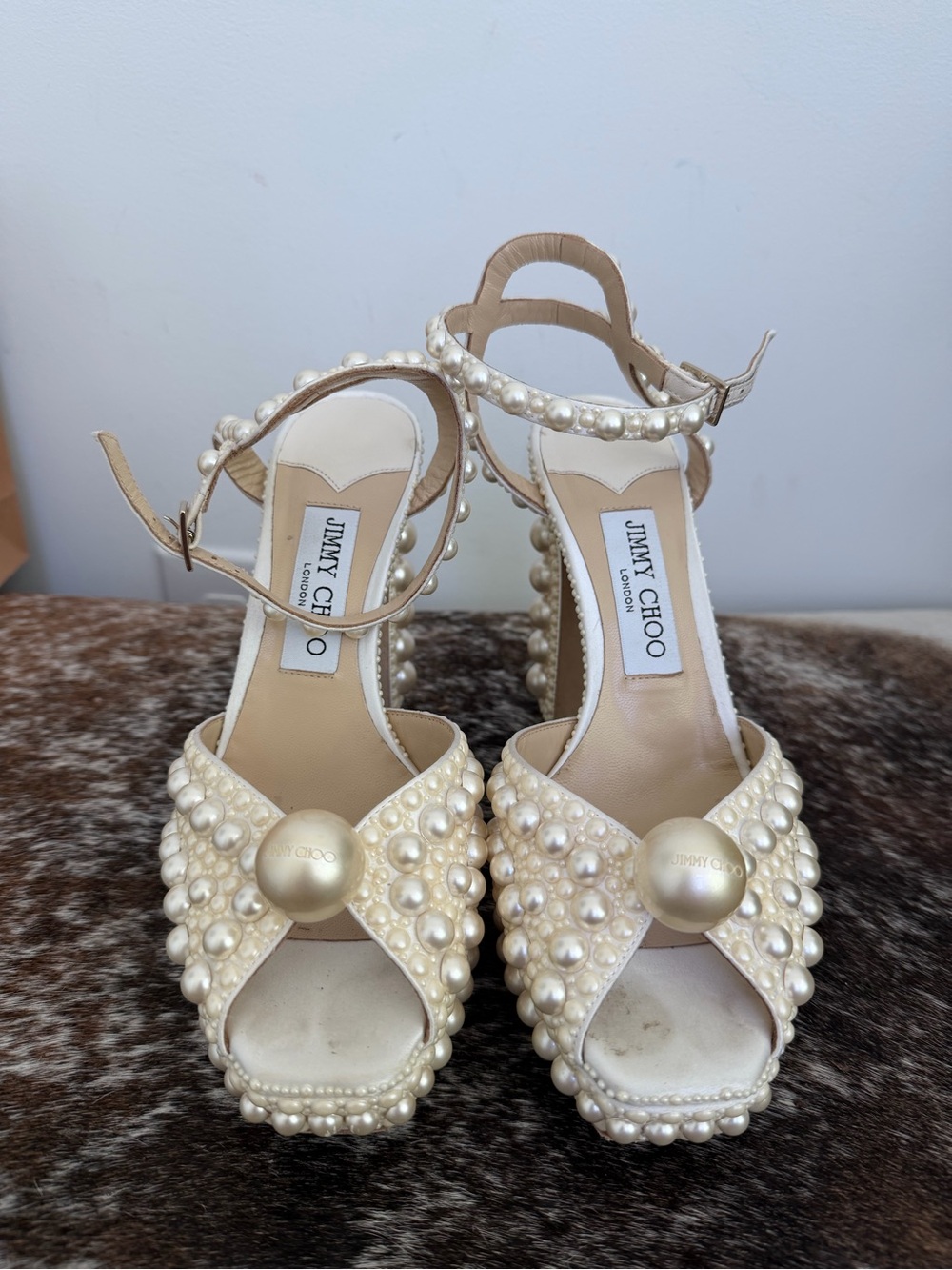 Jimmy Choo Sacaria 120 Platform Heels (37) - Picture 2 of 11